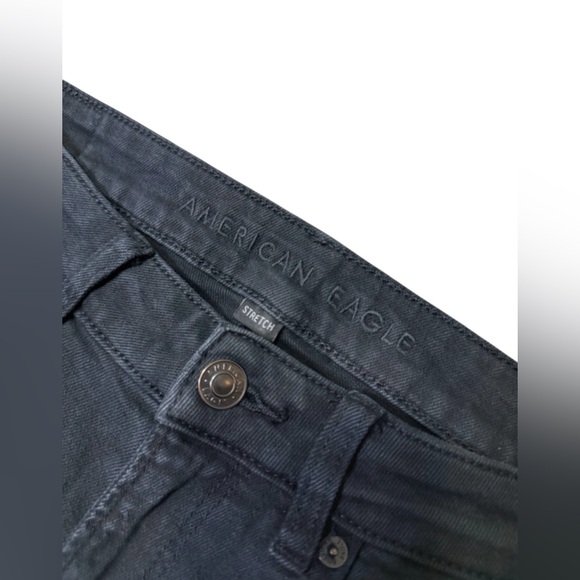 American Eagle Black Mom Jeans Size 6 Long - Picture 7 of 8